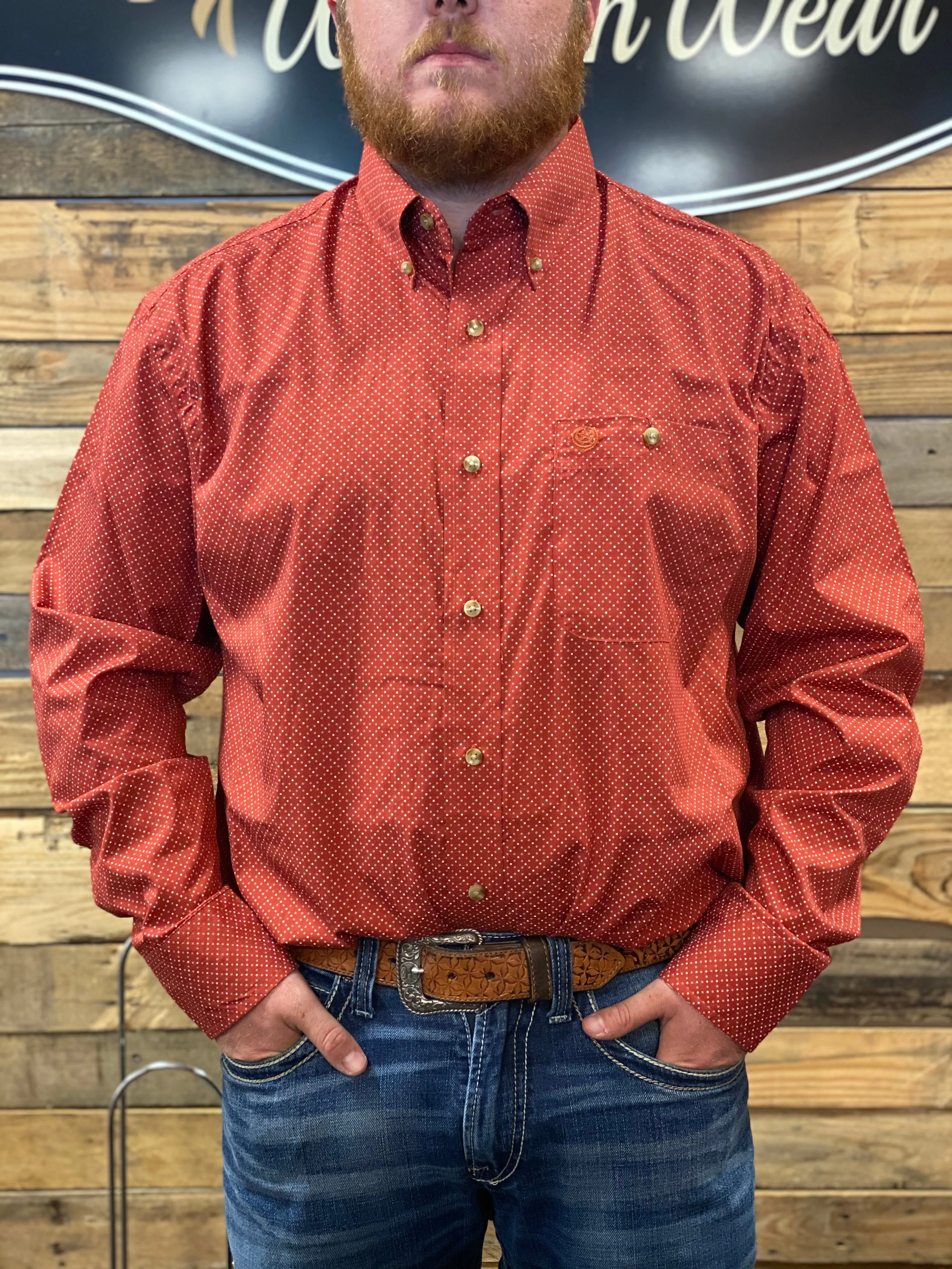 112317176- Wrangler Men's George Strait Button-Up Shirt