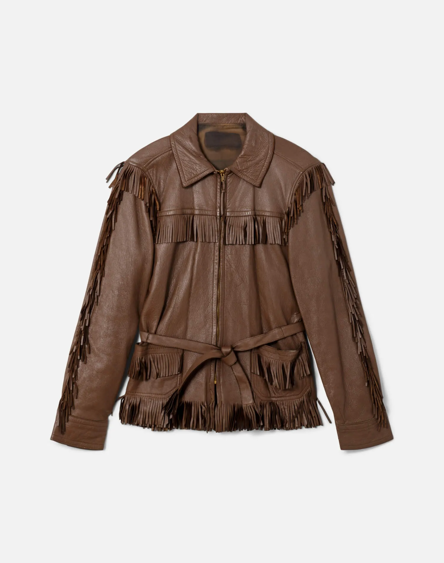 60s Fringe Leather Jacket