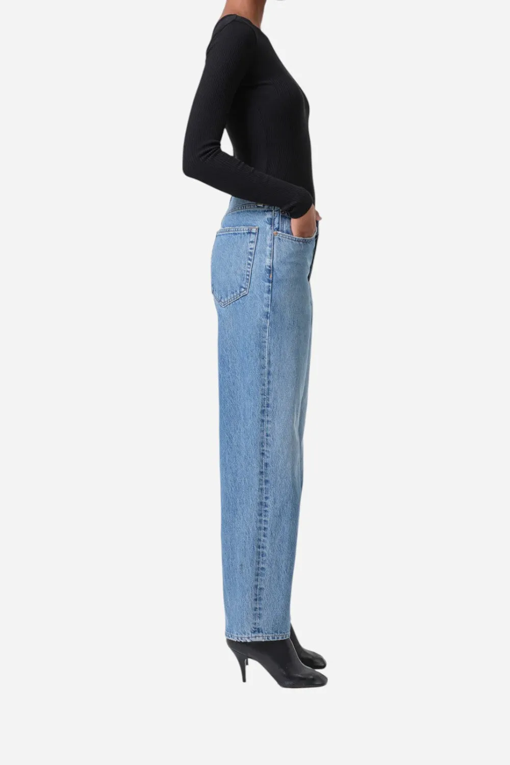 Agolde V-Waist Baggy in Fairway
