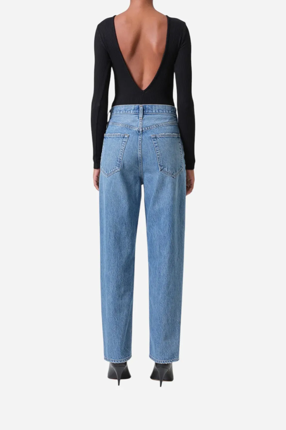 Agolde V-Waist Baggy in Fairway