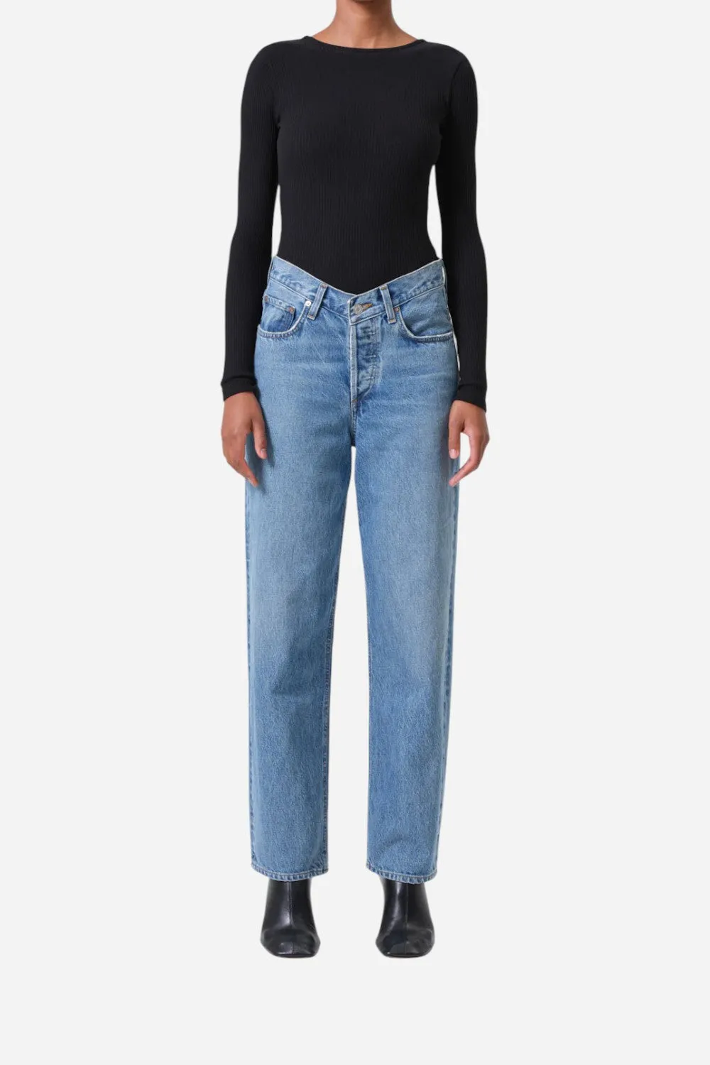 Agolde V-Waist Baggy in Fairway
