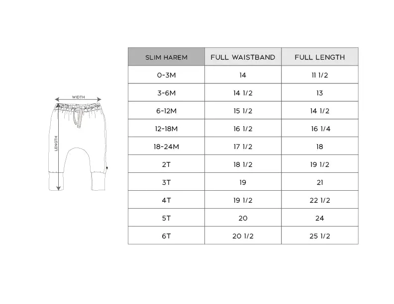 Babysprouts Slim Harem Pants in Grey Wash