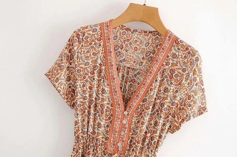 Blossom Gypsy Boho Maxi Dress