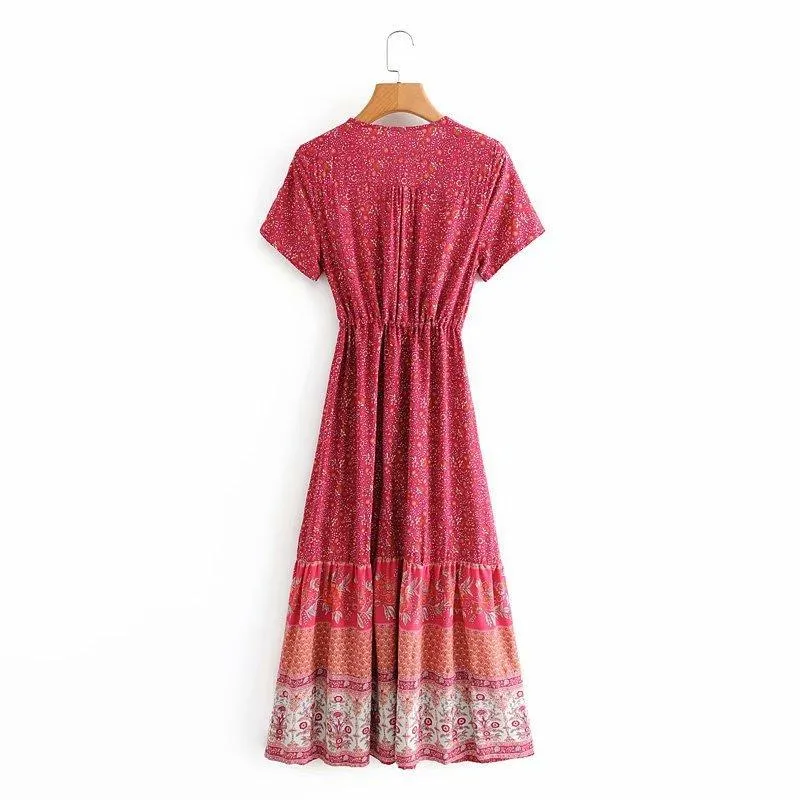 Blossom Gypsy Boho Maxi Dress