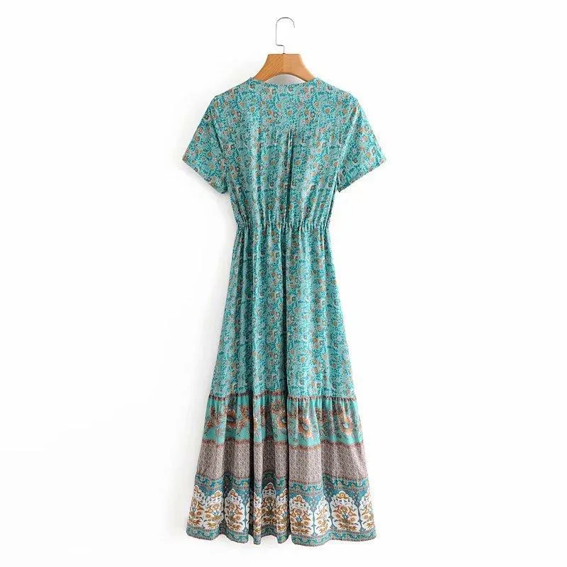 Blossom Gypsy Boho Maxi Dress