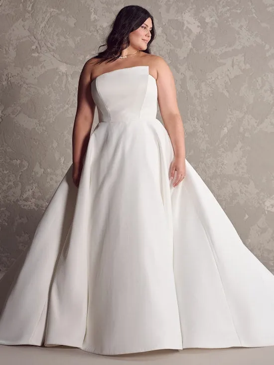 Boho Wedding Dresses for Bride  Vestidos De Novia A Line Satin Wedding Gowns with Pockets Plus Size Beach Bride Dresses