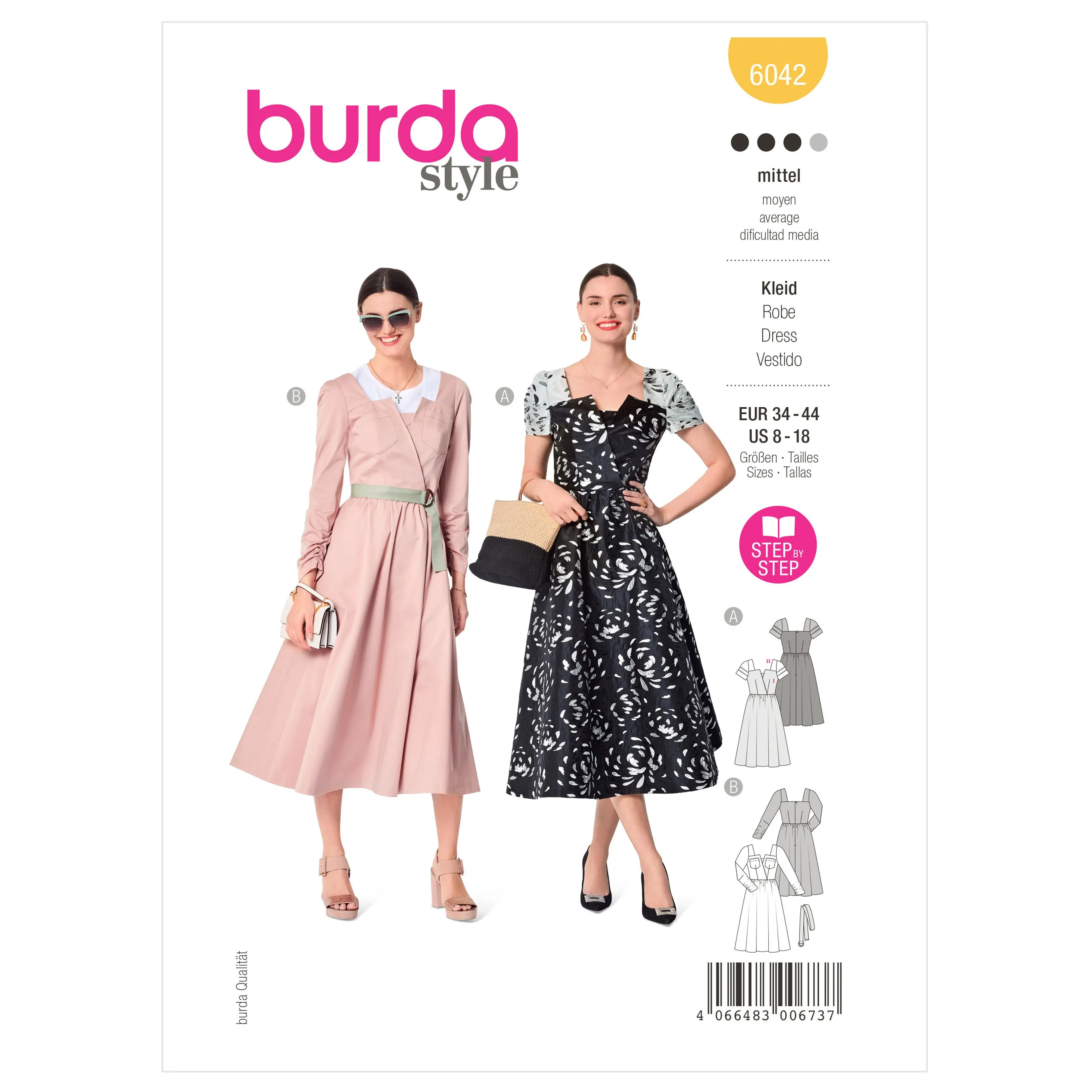 Burda Pattern 6042 Misses' Dress