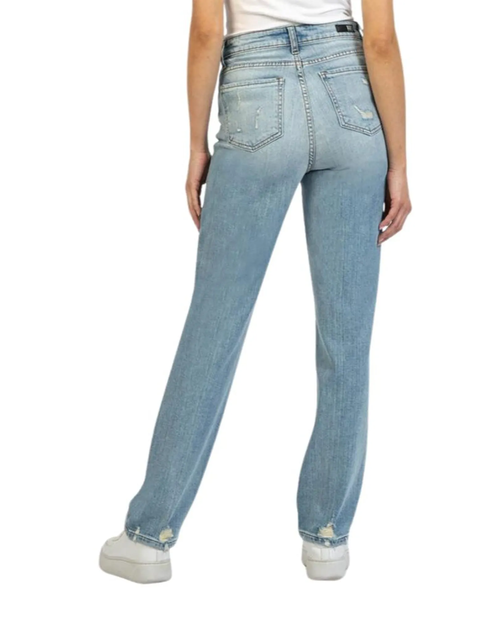Christine High Rise Straight Leg In Golden Wash | Golden Wash