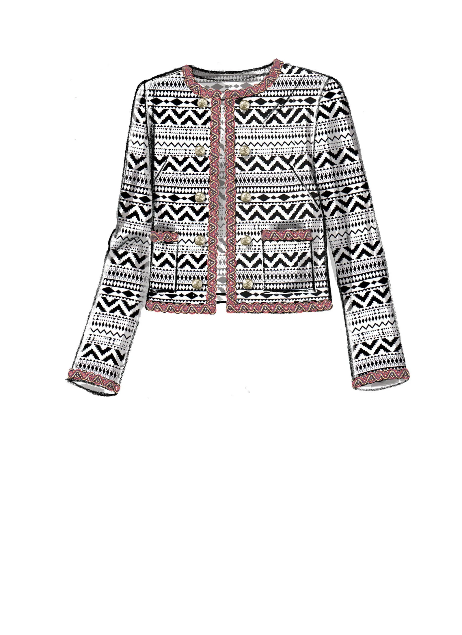 CLEARANCE • VOGUE PATTERN  MISSES' OPEN-FRONT, EMBELLISHED JACKETS AND VEST 9247