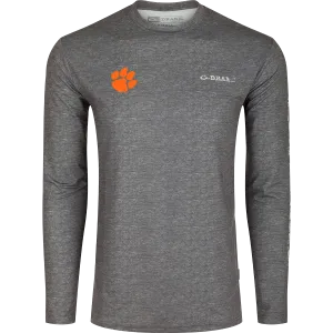 Clemson Performance Heather Long Sleeve Crew
