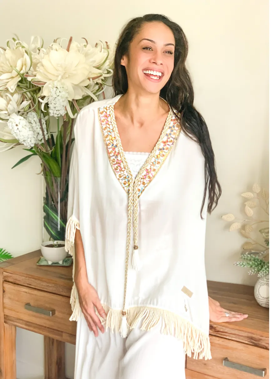 Coastal Fringe Blouse