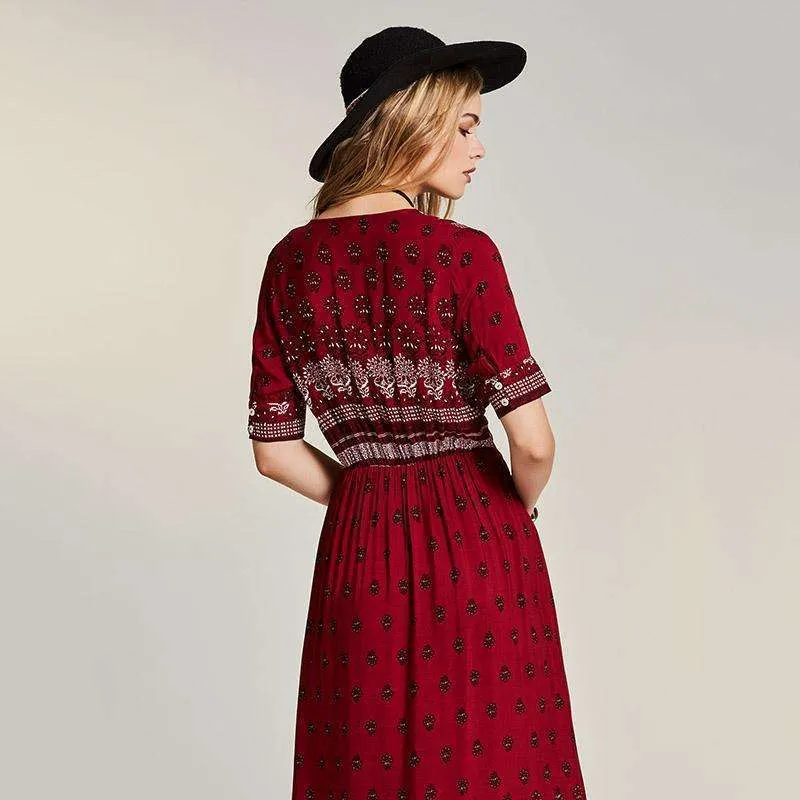 Crimson Rider Dress