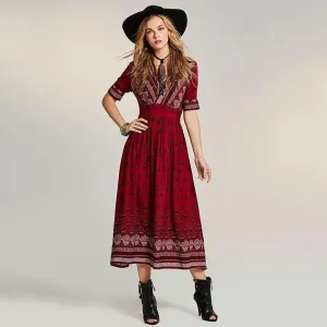 Crimson Rider Dress