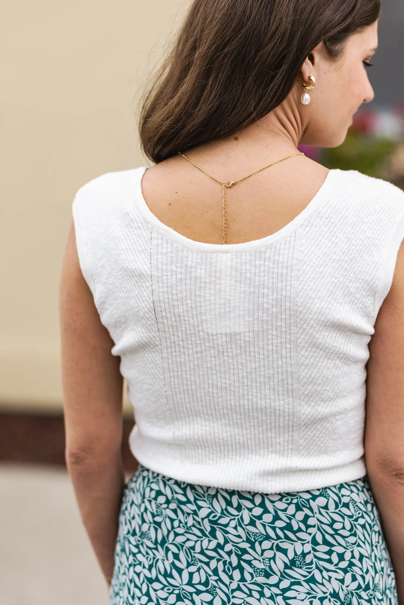 Diagonal Days Textured Knit Tank