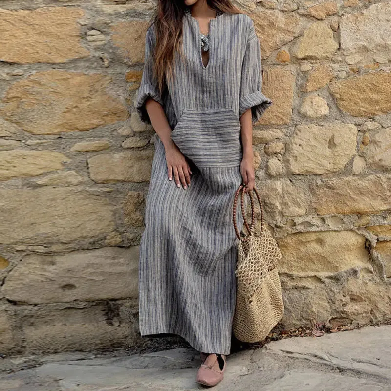 DressBetty - 2024 Vintage Beach Holiday Street Dresses Female Robe Boho Dress