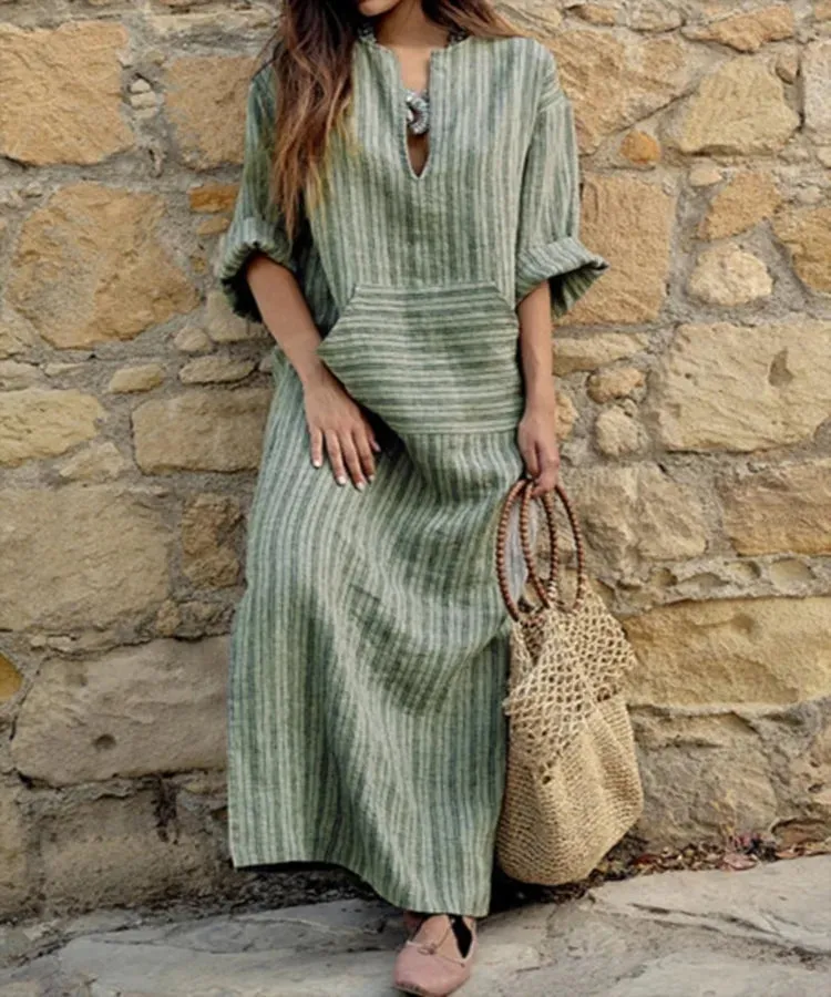 DressBetty - 2024 Vintage Beach Holiday Street Dresses Female Robe Boho Dress