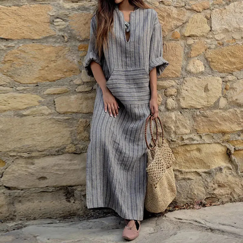 DressBetty - 2024 Vintage Beach Holiday Street Dresses Female Robe Boho Dress