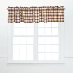 Dunmore Plaid Cocoa Valance