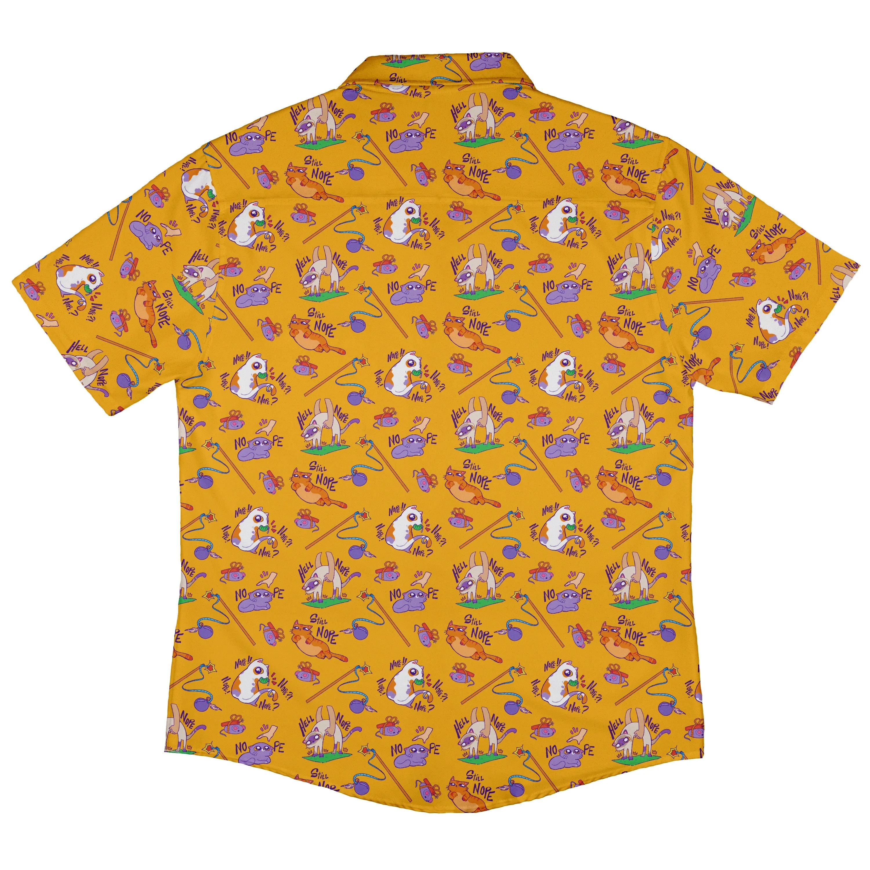 Exploding Kittens Still Nope Button Up Shirt