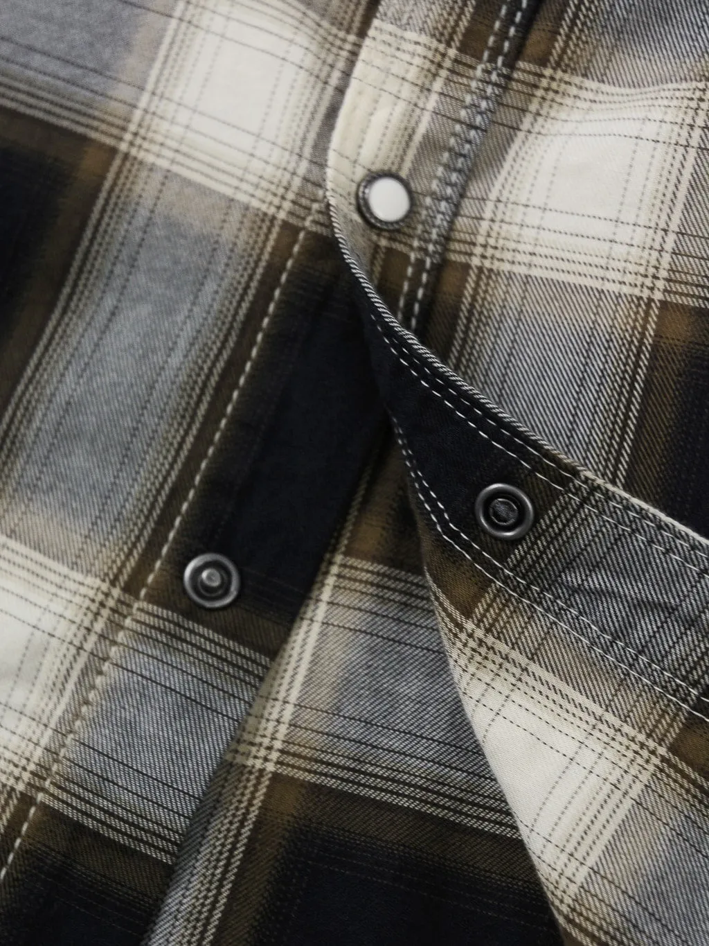 Freenote Cloth Lancaster Black Shadow Plaid Shirt