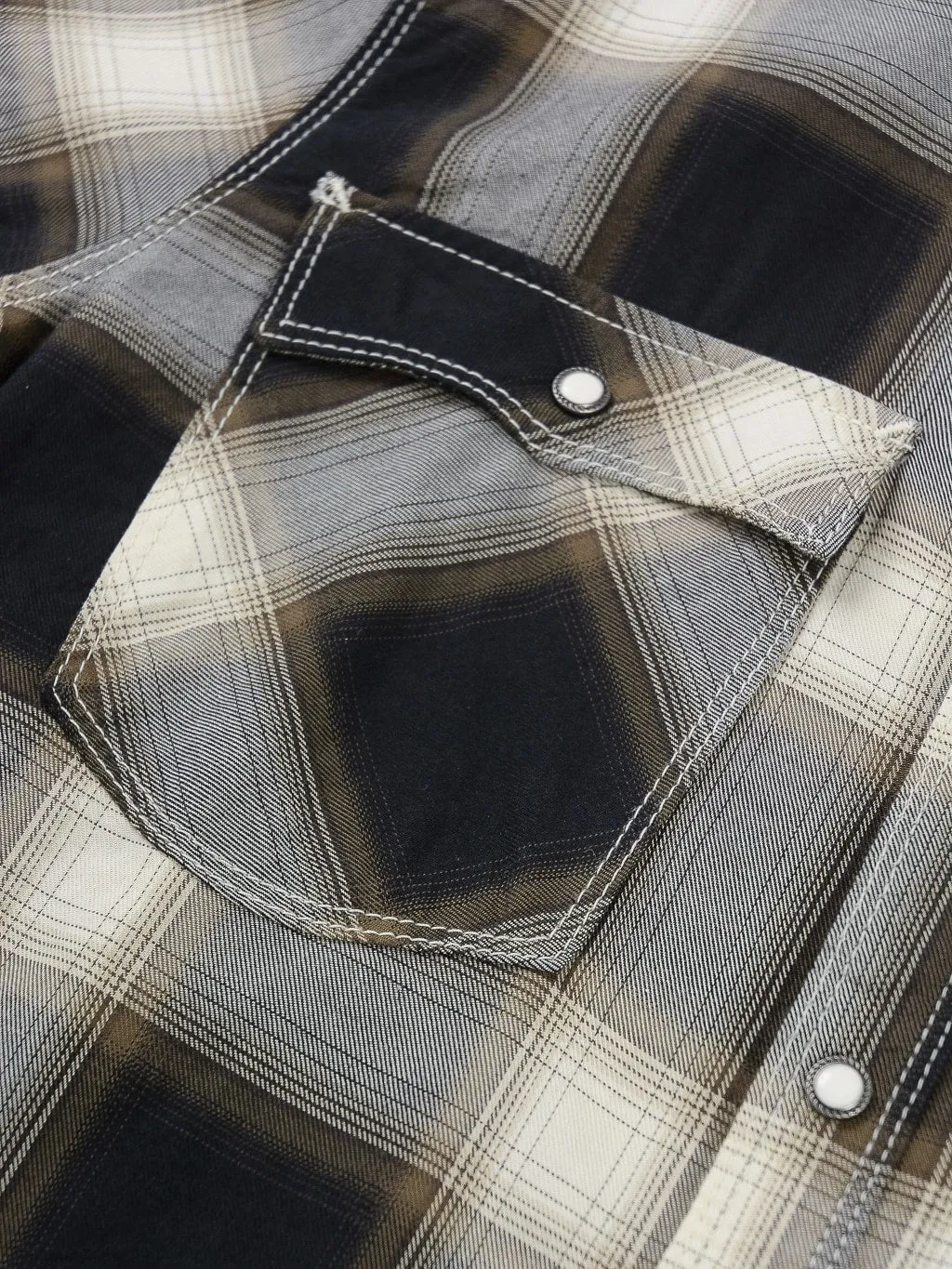 Freenote Cloth Lancaster Black Shadow Plaid Shirt