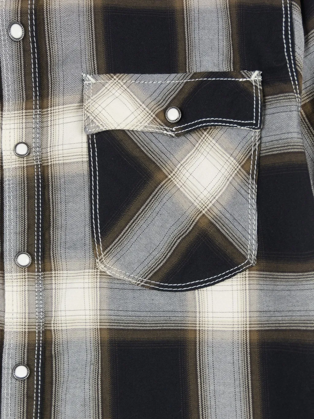Freenote Cloth Lancaster Black Shadow Plaid Shirt