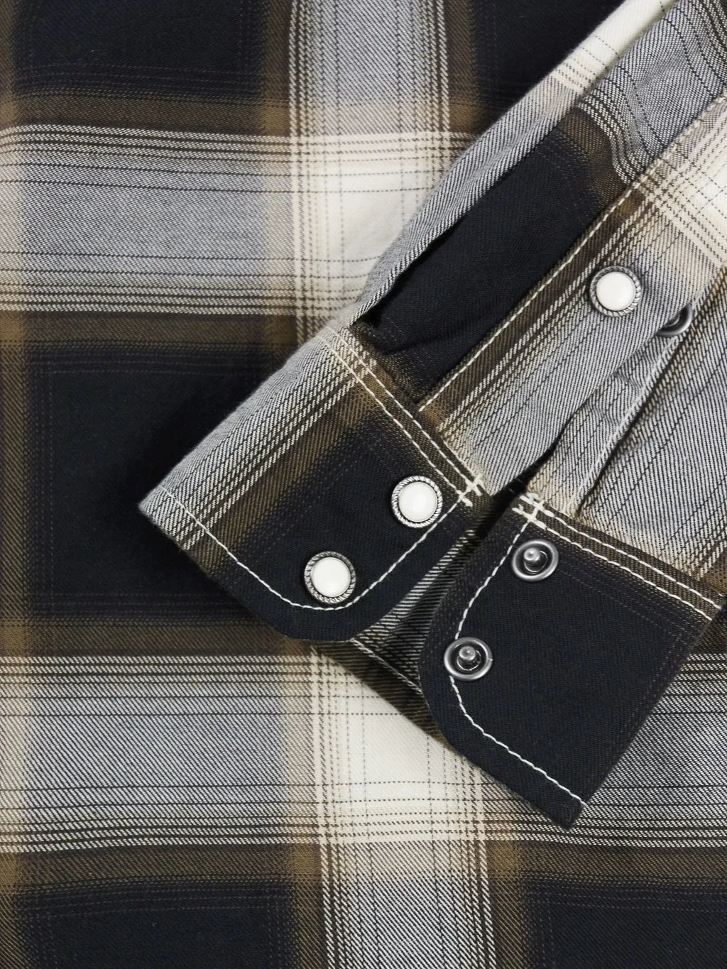 Freenote Cloth Lancaster Black Shadow Plaid Shirt