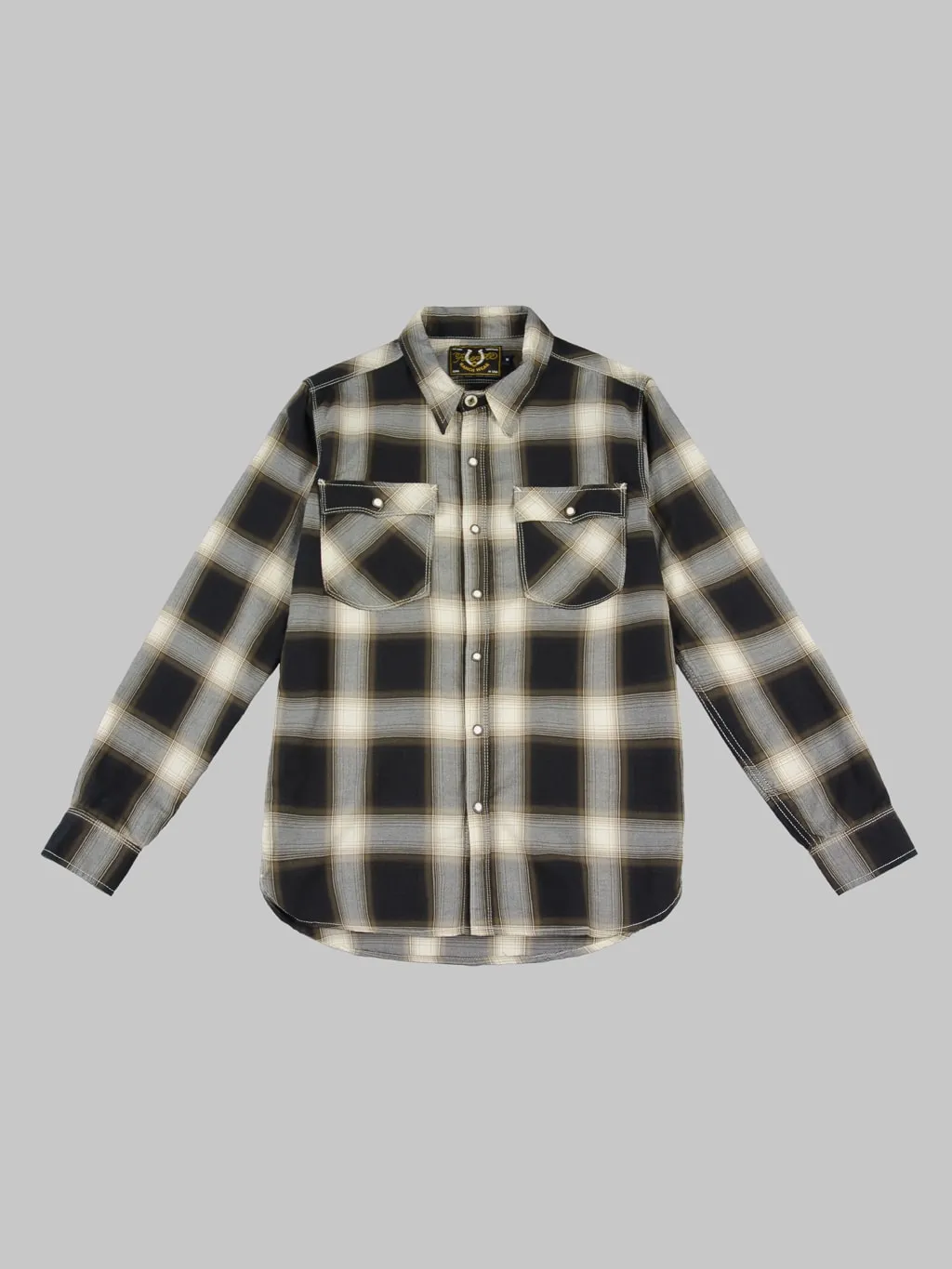 Freenote Cloth Lancaster Black Shadow Plaid Shirt