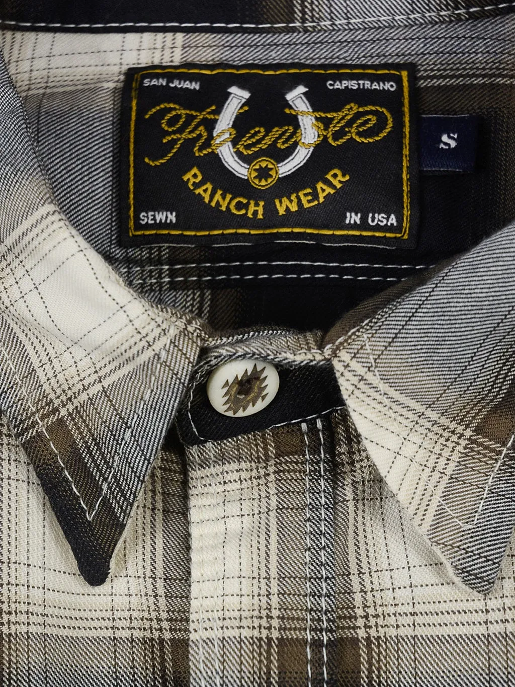 Freenote Cloth Lancaster Black Shadow Plaid Shirt