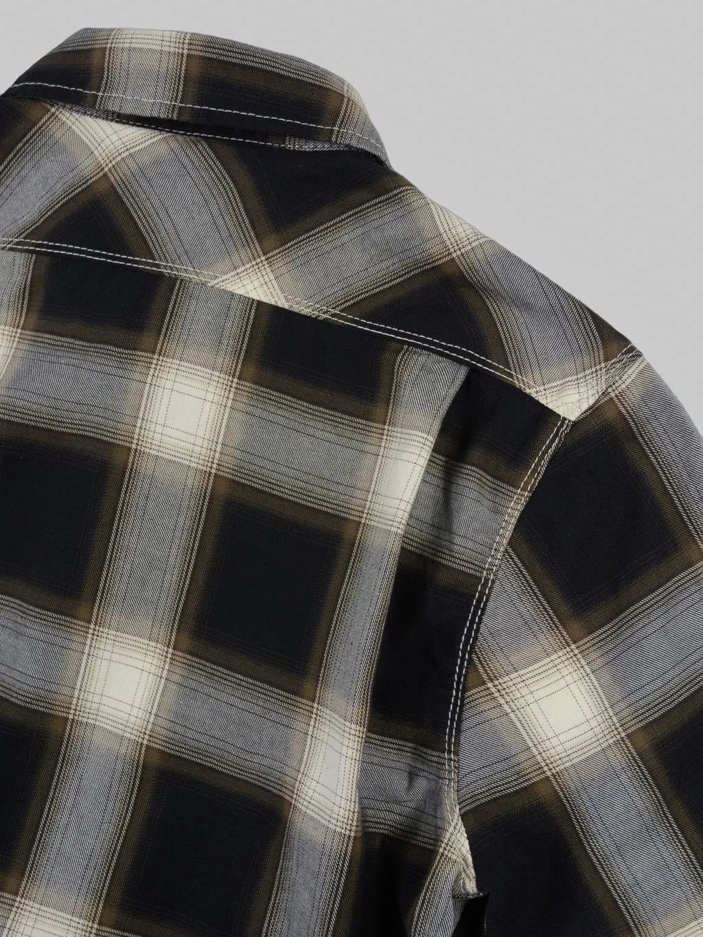 Freenote Cloth Lancaster Black Shadow Plaid Shirt