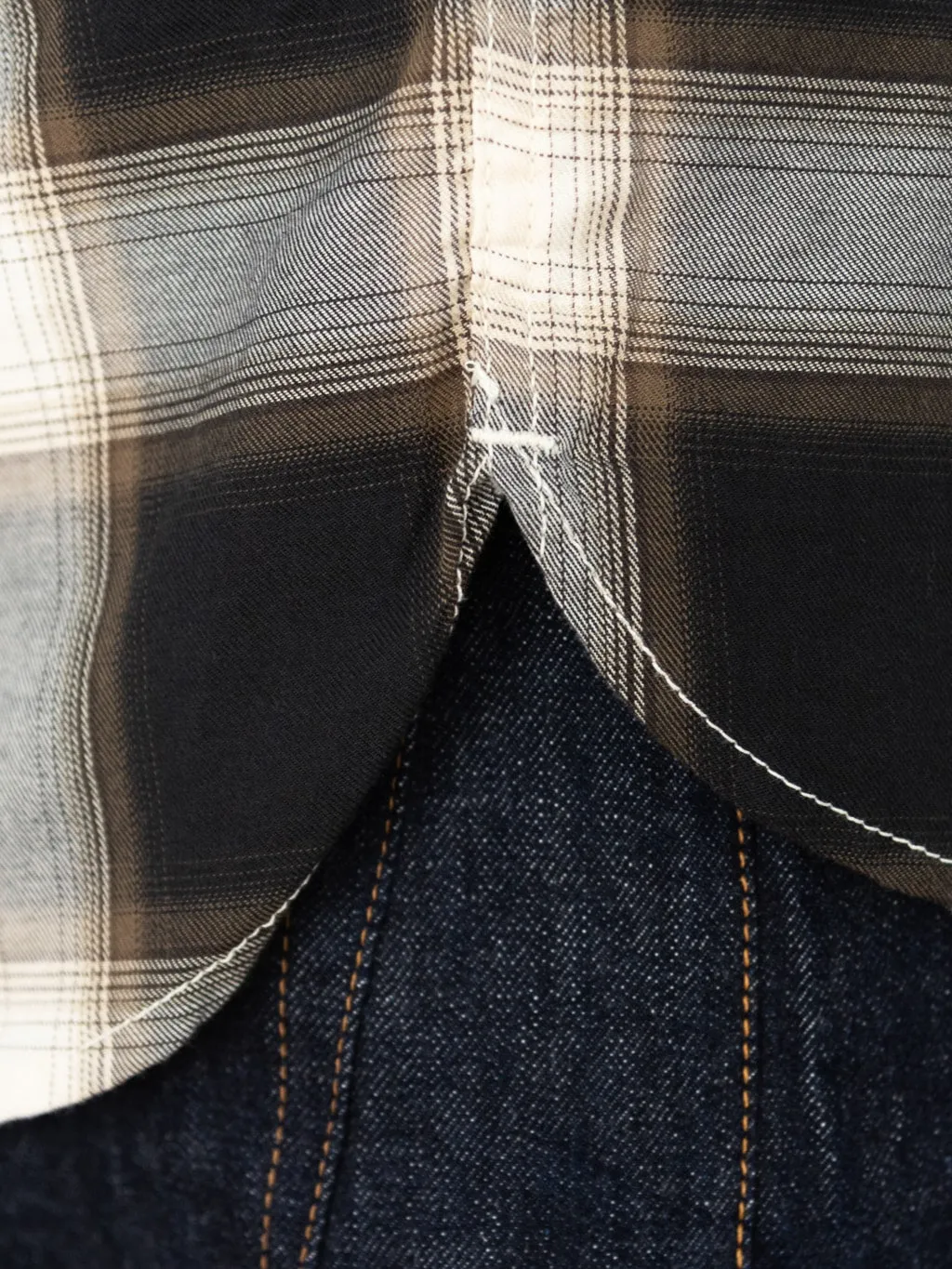 Freenote Cloth Lancaster Black Shadow Plaid Shirt