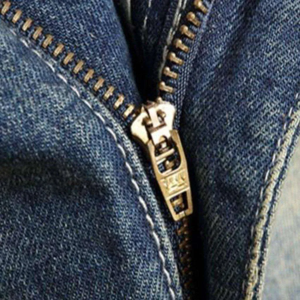 Fully distressed jeans for men