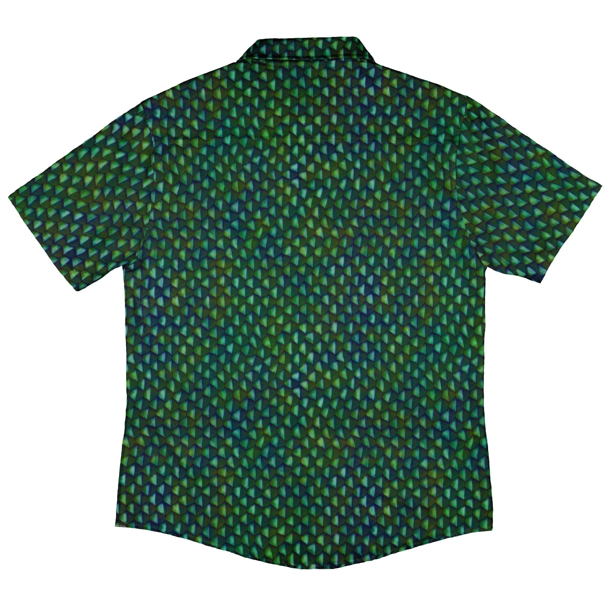 Green Dragon Scales Button Up Shirt
