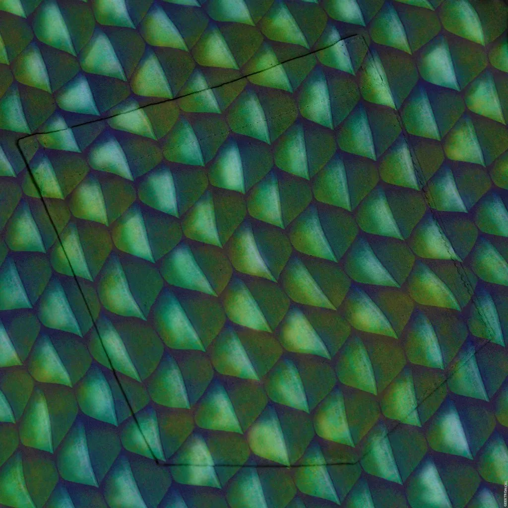 Green Dragon Scales Button Up Shirt