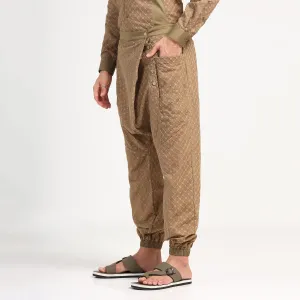 Green Schiffle Harem Pant