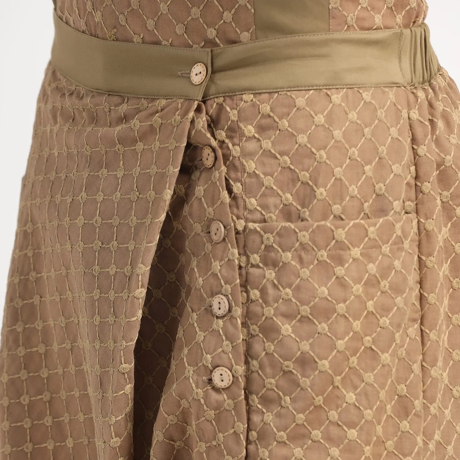 Green Schiffle Harem Pant