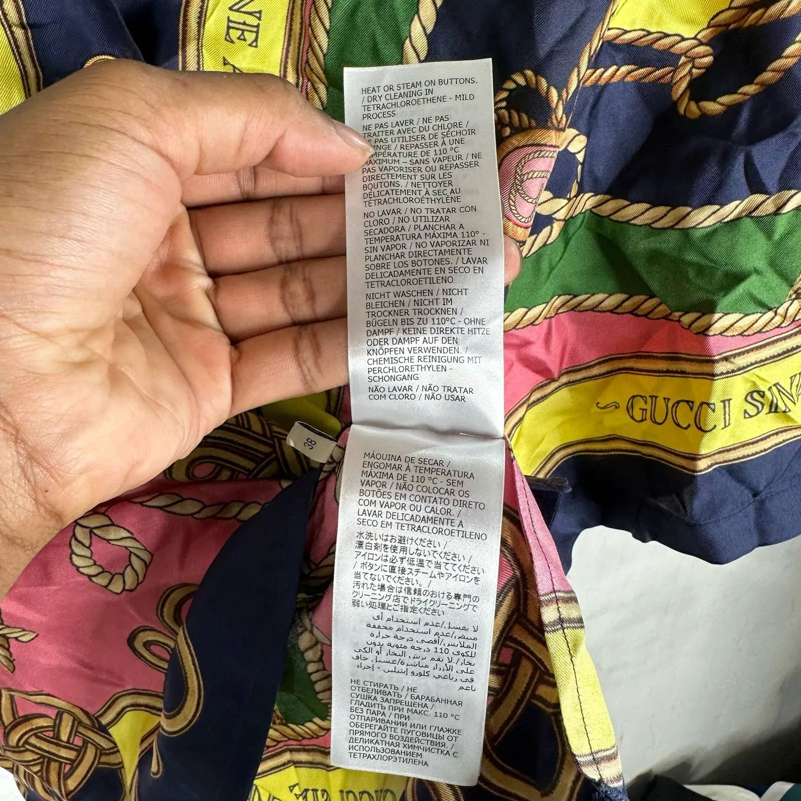 Gucci Silk Patterned Button Up