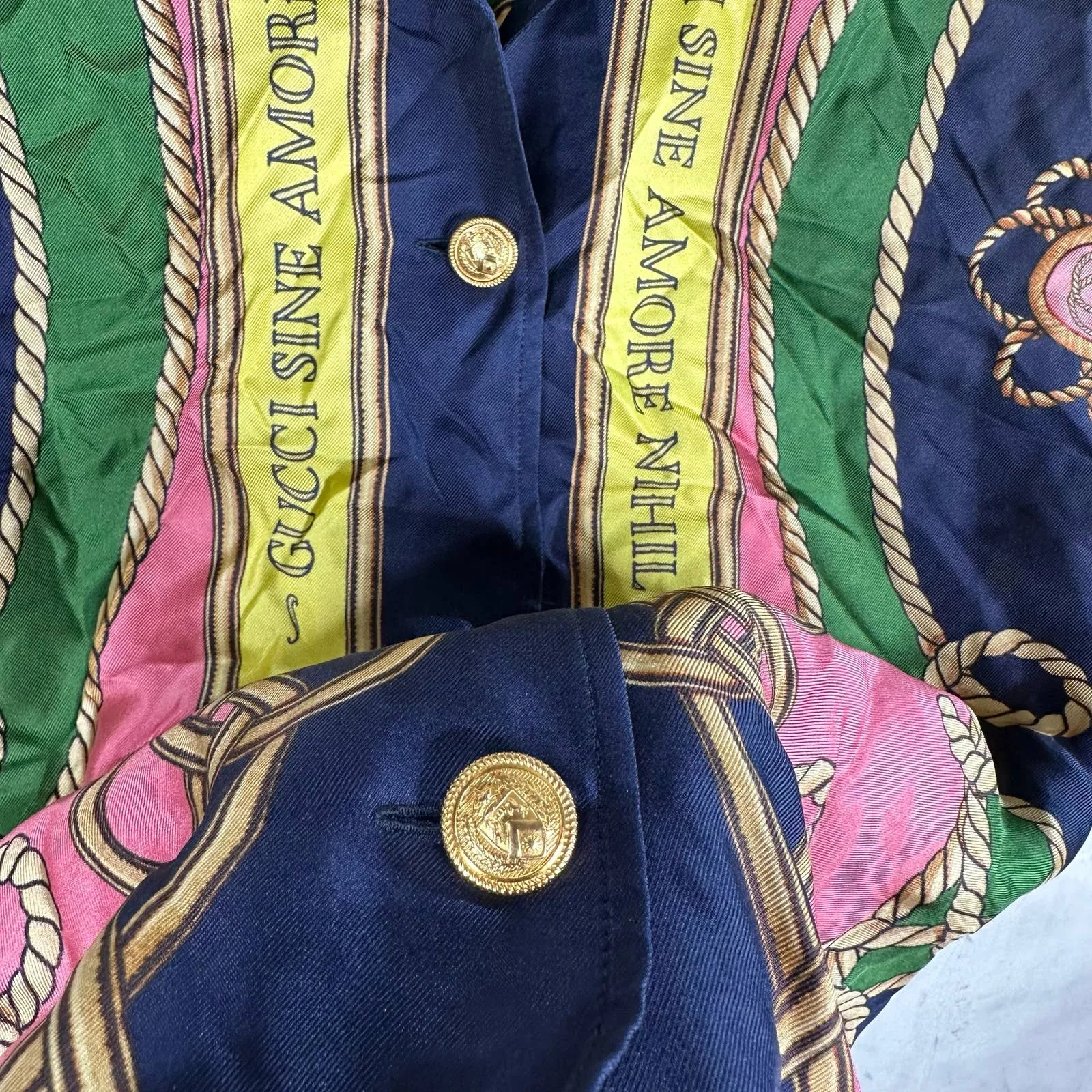 Gucci Silk Patterned Button Up