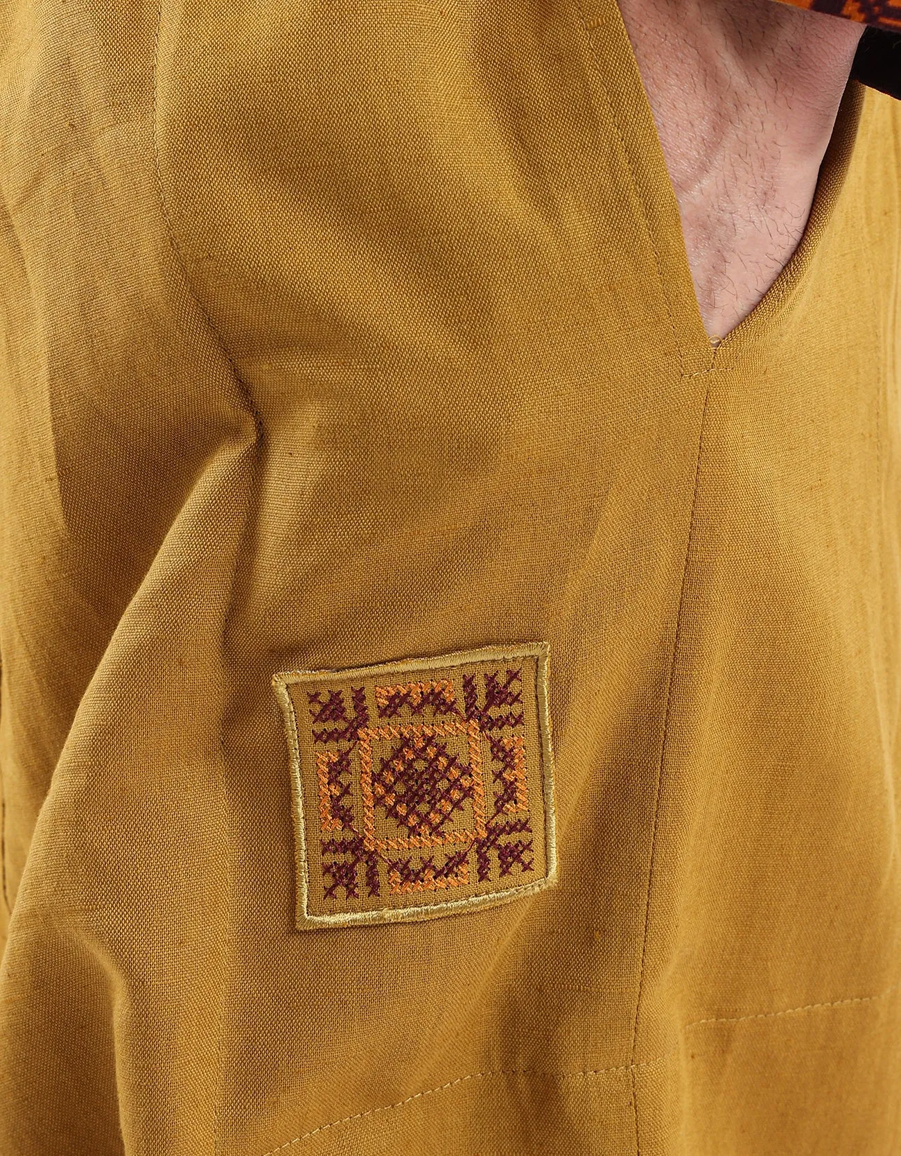 harem linen pants with elastic waistband