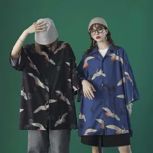 Japanese Button Up T-Shirt