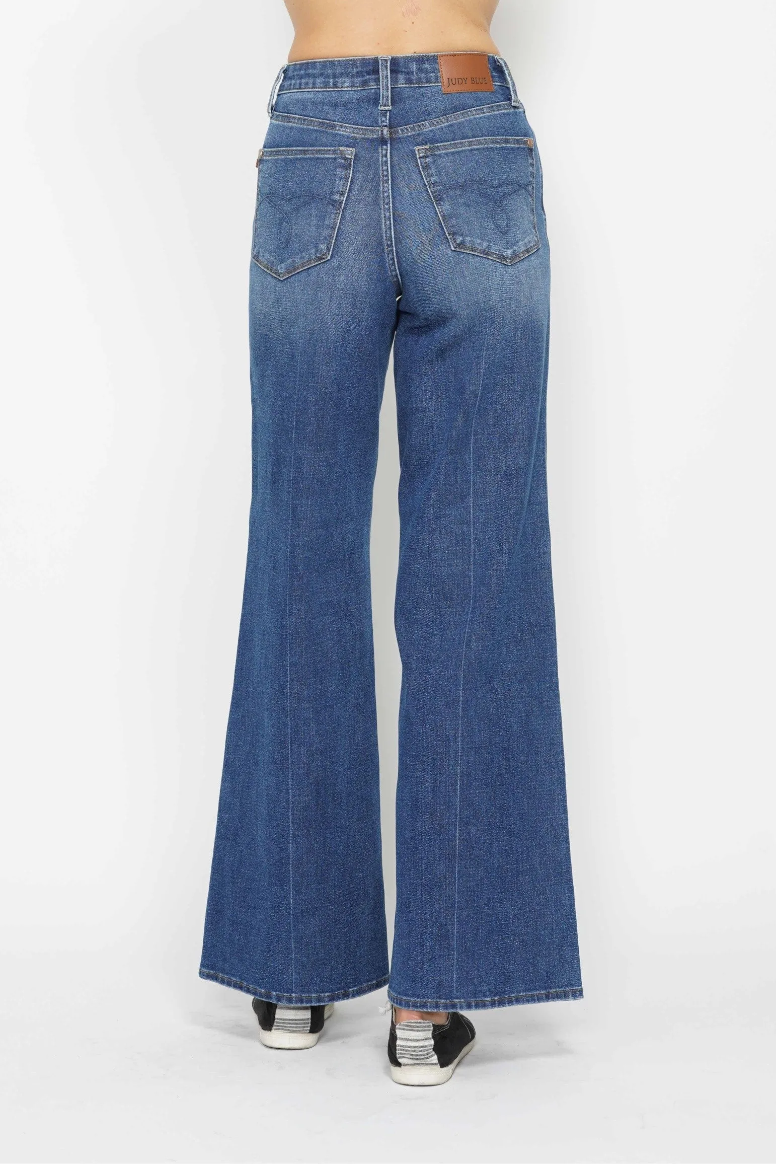 Judy Blue High Waisted Tummy Control Retro Wide Leg Jeans