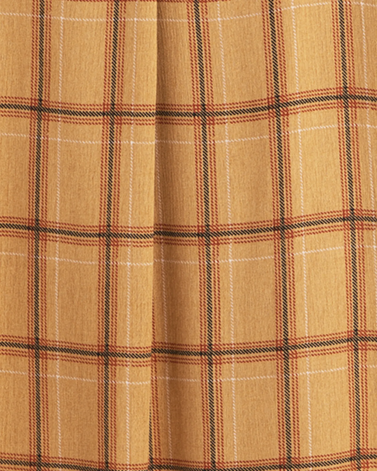 Matilda Plaid Button-Down Tunic | Brown