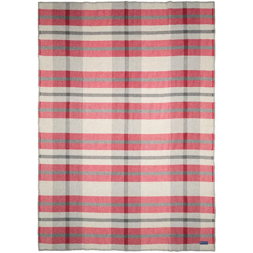 Northfield Plaid Wool Throw Blanket