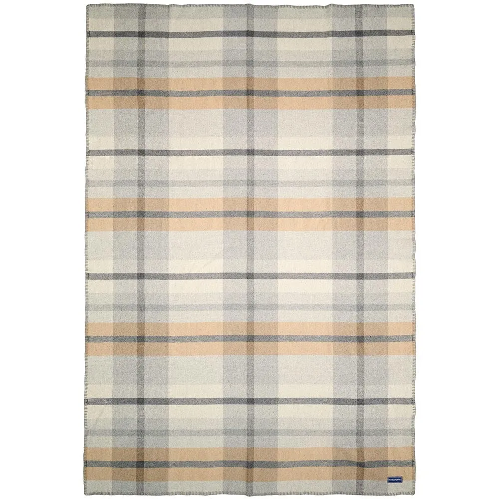 Northfield Plaid Wool Throw Blanket