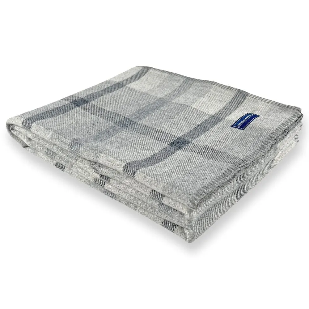 Northfield Plaid Wool Throw Blanket