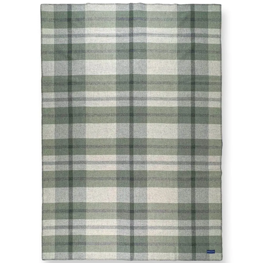 Northfield Plaid Wool Throw Blanket