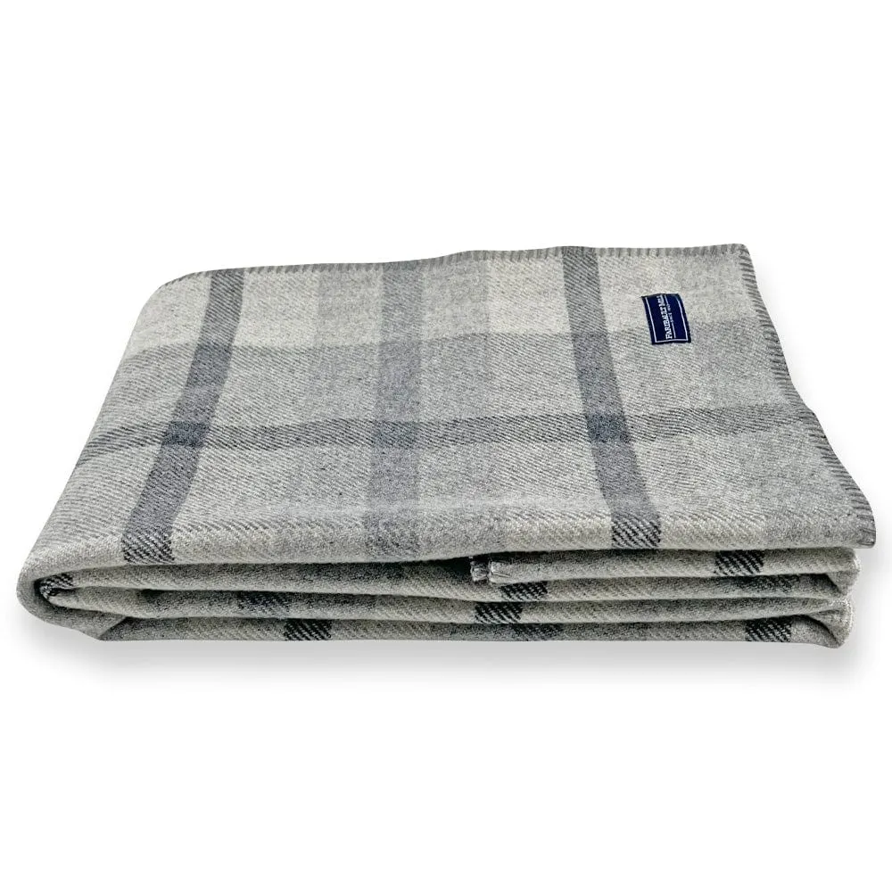Northfield Plaid Wool Throw Blanket