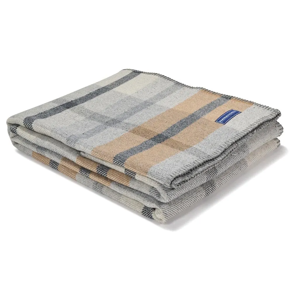 Northfield Plaid Wool Throw Blanket