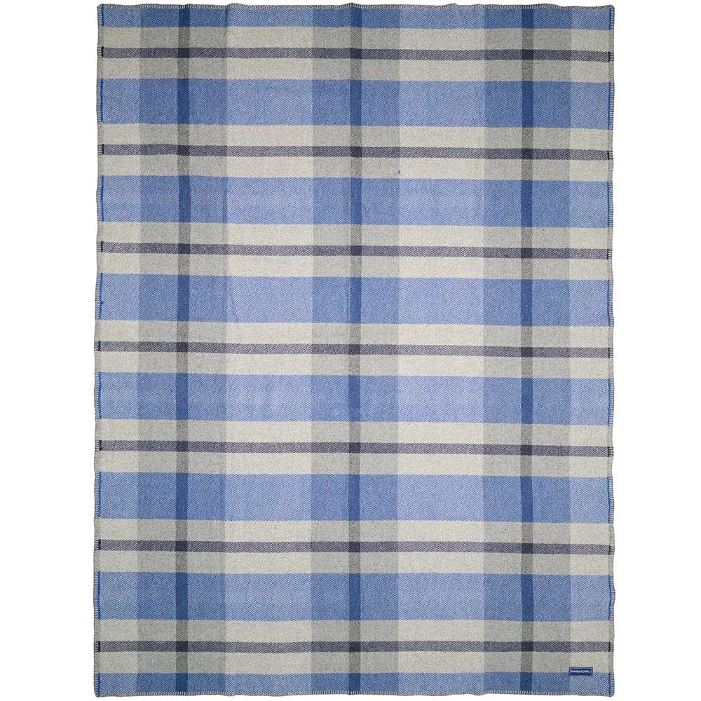 Northfield Plaid Wool Throw Blanket