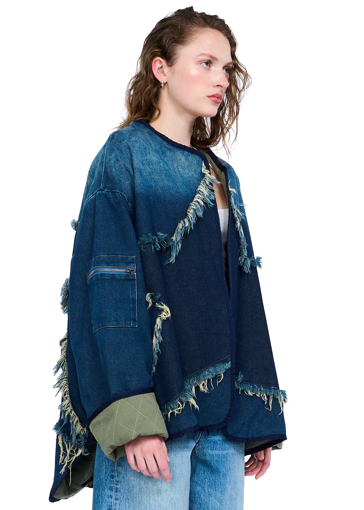 One Teaspoon Memphis Dark Star Denim Wadded Jacket